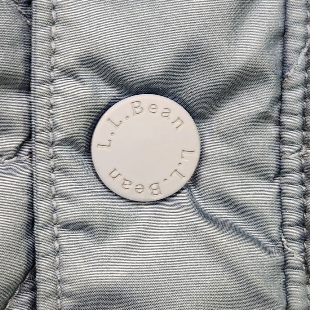 L.L. Bean Puffer Jacket Men's 2XLT Navy Blue Primaloft Snap Up Quilted Outdoor - Picture 5 of 6